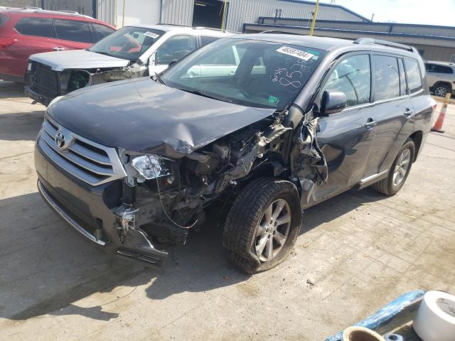 5TDZK3EH1CS078578 - 2012 TOYOTA HIGHLANDER BASE GRAY photo 1