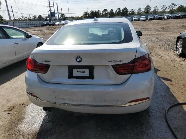 WBA4J3C02LBL11933 - 2020 BMW 430XI GRAN COUPE WHITE photo 6