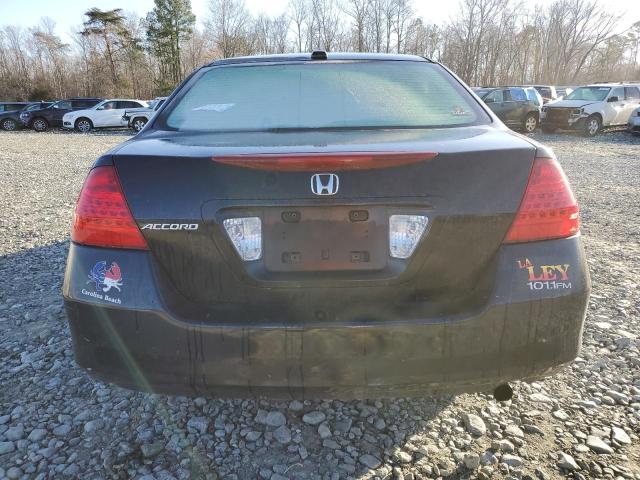 1HGCM568X7A098973 - 2007 HONDA ACCORD EX BLACK photo 6