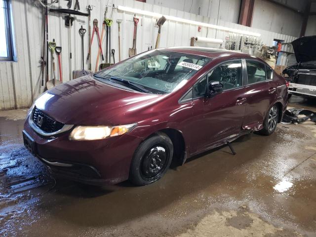 19XFB2F87EE017356 - 2014 HONDA CIVIC EX BURGUNDY photo 1