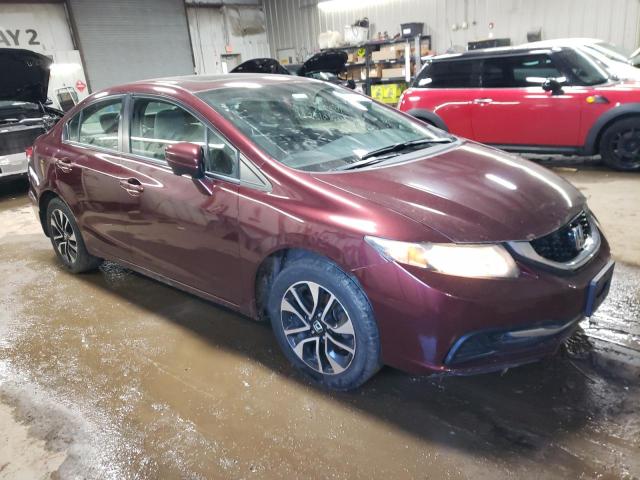 19XFB2F87EE017356 - 2014 HONDA CIVIC EX BURGUNDY photo 4