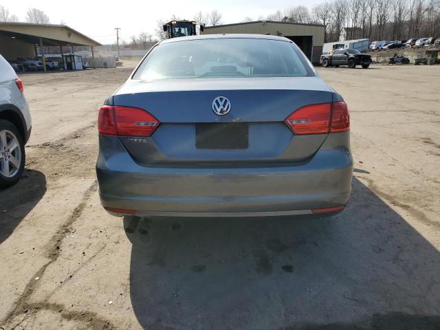 3VW2K7AJ1DM391579 - 2013 VOLKSWAGEN JETTA BASE GRAY photo 6