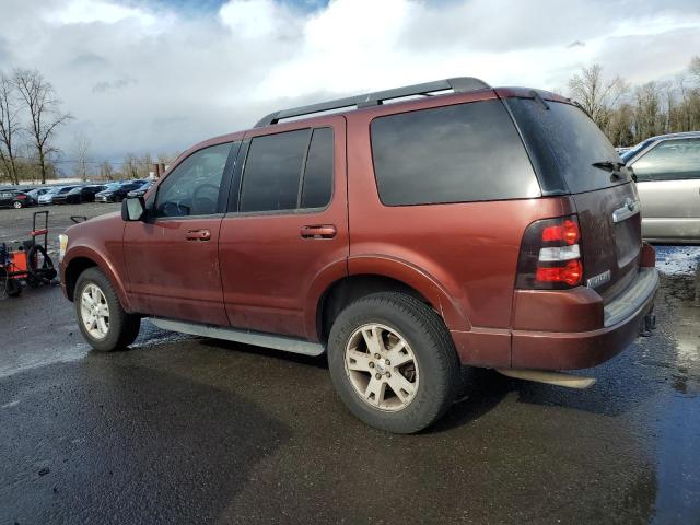 1FMEU7D80AUA09676 - 2010 FORD EXPLORER XLT მუქწითელი ფოტო 2