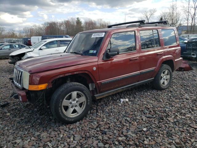 1J8HG48P37C528608 - 2007 JEEP COMMANDER BURGUNDY photo 1