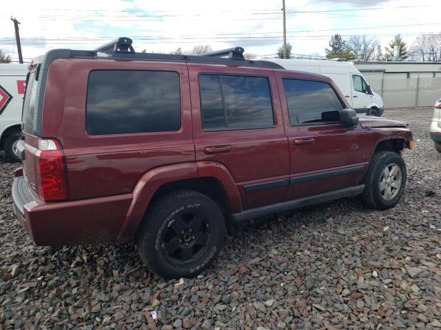 1J8HG48P37C528608 - 2007 JEEP COMMANDER BURGUNDY photo 3