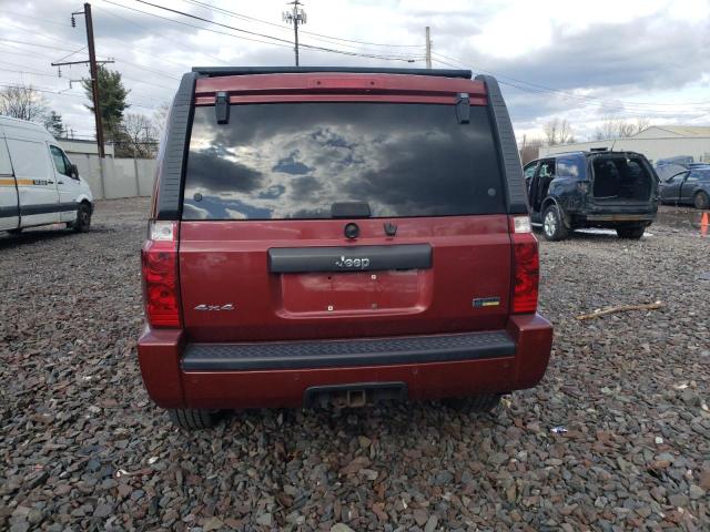 1J8HG48P37C528608 - 2007 JEEP COMMANDER 勃艮第红 照片 6
