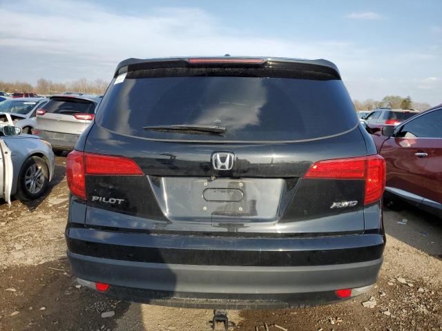 5FNYF6H72HB066505 - 2017 HONDA PILOT EXLN BLACK photo 6