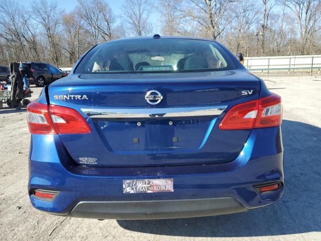 3N1AB7APXKY386568 - 2019 NISSAN SENTRA S BLUE photo 6