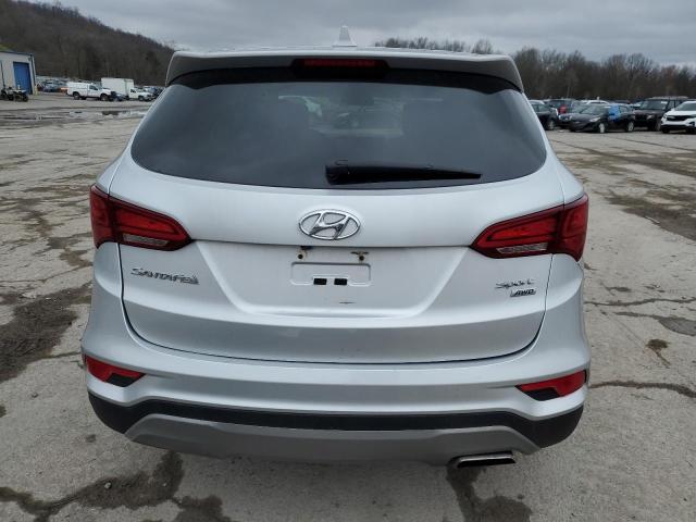 5XYZTDLBXHG466947 - 2017 HYUNDAI SANTA FE S SILVER photo 6