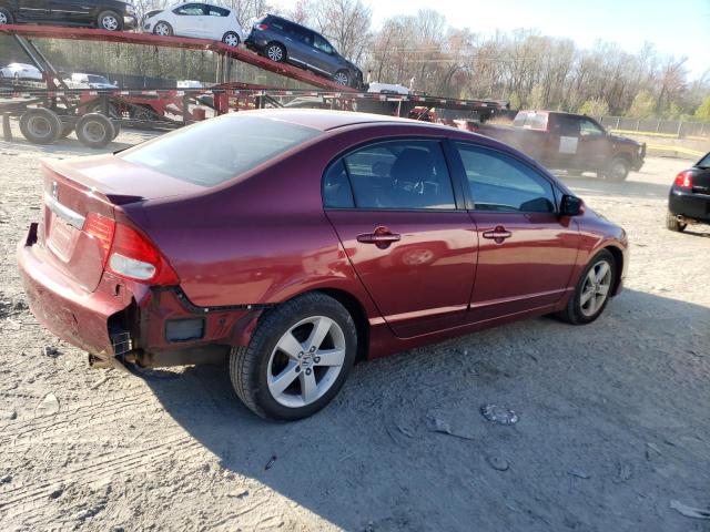 2HGFA1F61AH532302 - 2010 HONDA CIVIC LX-S 勃艮第红 照片 3