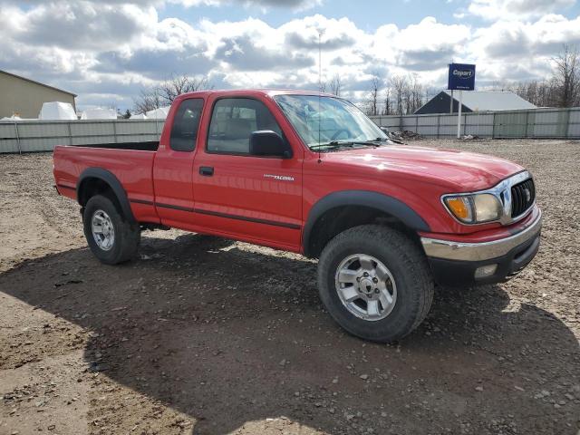 5TEWN72NX3Z145418 - 2003 TOYOTA TACOMA XTRACAB RED photo 4