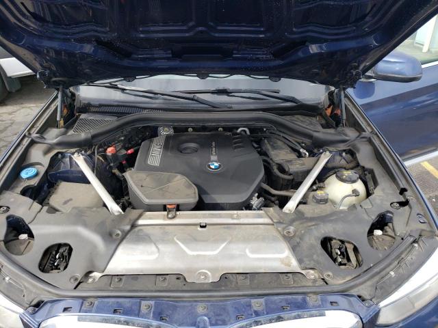 5UXTR9C53JLD70780 - 2018 BMW X3 XDRIVE30I BLUE photo 11
