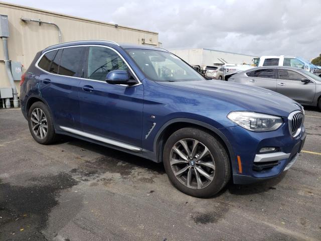 5UXTR9C53JLD70780 - 2018 BMW X3 XDRIVE30I BLUE photo 4