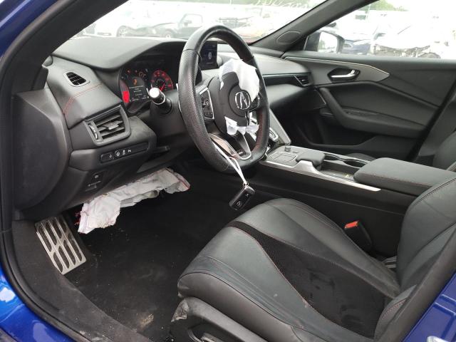 19UUB5F57NA000446 - 2022 ACURA TLX TECH A BLUE photo 7
