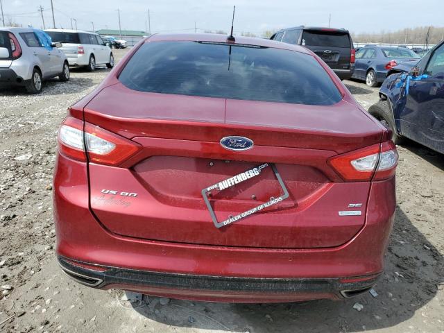 3FA6P0H98GR172625 - 2016 FORD FUSION SE MAROON photo 6