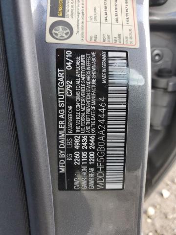 WDDHF5GB0AA244464 - 2010 MERCEDES-BENZ E 350 SILVER photo 13