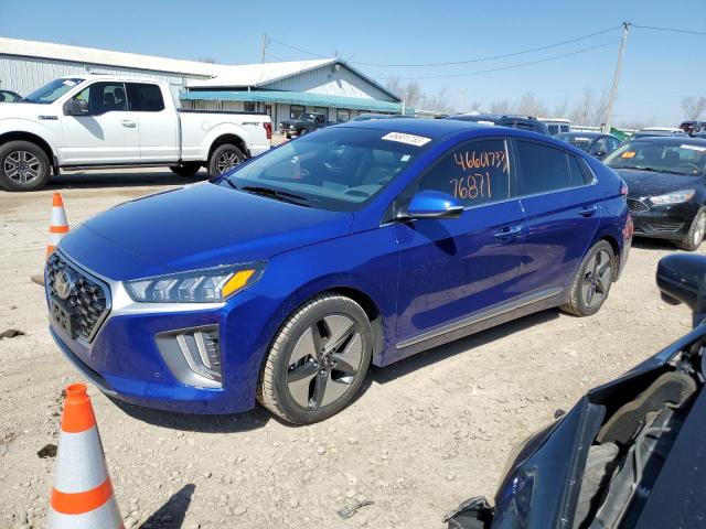 KMHC05LC4NU279593 - 2022 HYUNDAI IONIQ LIMITED BLUE photo 1