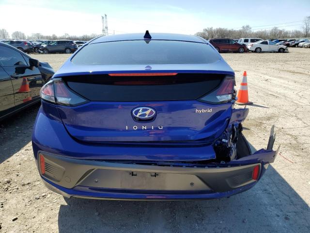 KMHC05LC4NU279593 - 2022 HYUNDAI IONIQ LIMITED BLUE photo 6