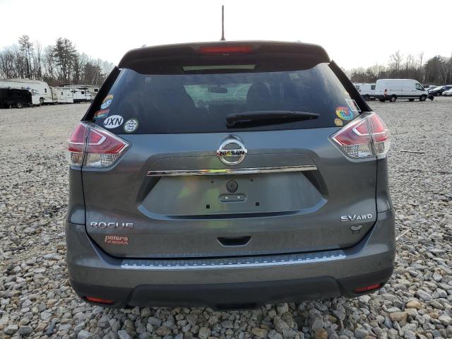 5N1AT2MV9GC797558 - 2016 NISSAN ROGUE S GRAY photo 6