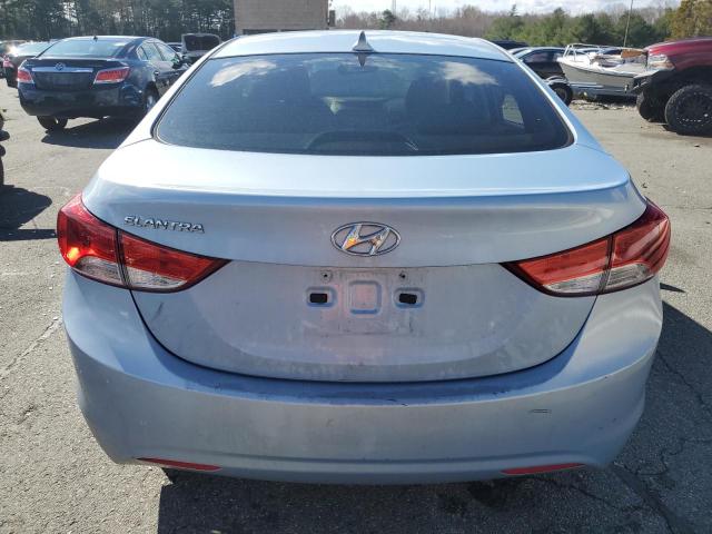 KMHDH4AE7DU517558 - 2013 HYUNDAI ELANTRA GLS BLUE photo 6