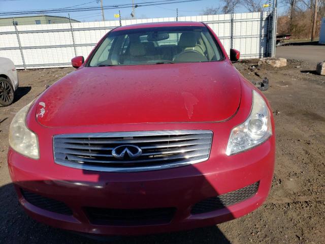 JNKCV61F09M353900 - 2009 INFINITI G37 RED photo 5