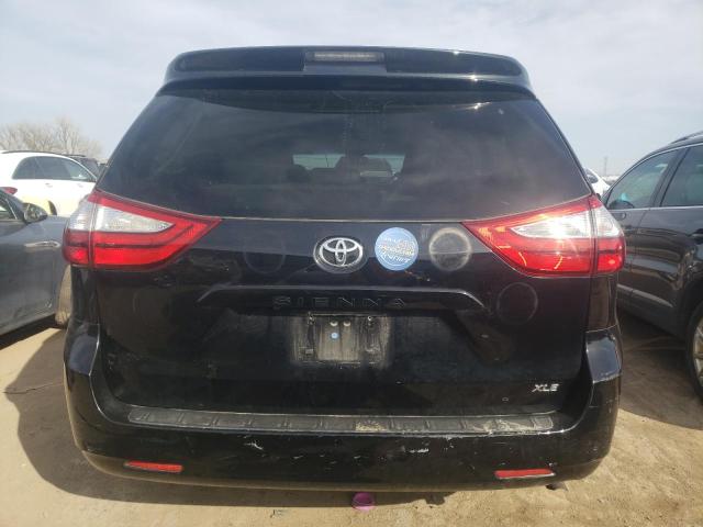 5TDYZ3DCXHS775641 - 2017 TOYOTA SIENNA XLE BLACK photo 6