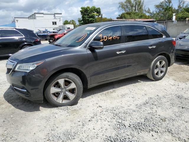 5FRYD3H2XEB007396 - 2014 ACURA MDX GRAY photo 1