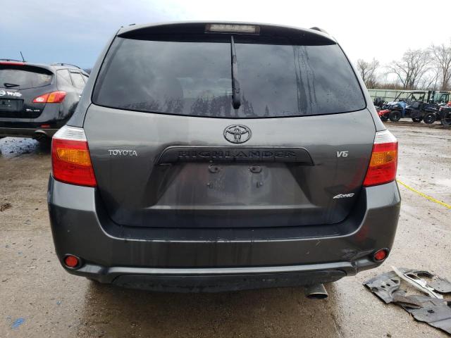 JTEES41A382035402 - 2008 TOYOTA HIGHLANDER GRAY photo 6