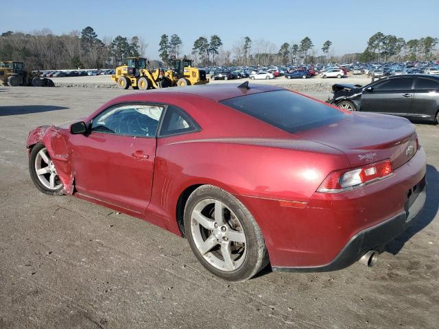 2G1FC1E39E9212850 - 2014 CHEVROLET CAMARO LT RED photo 2