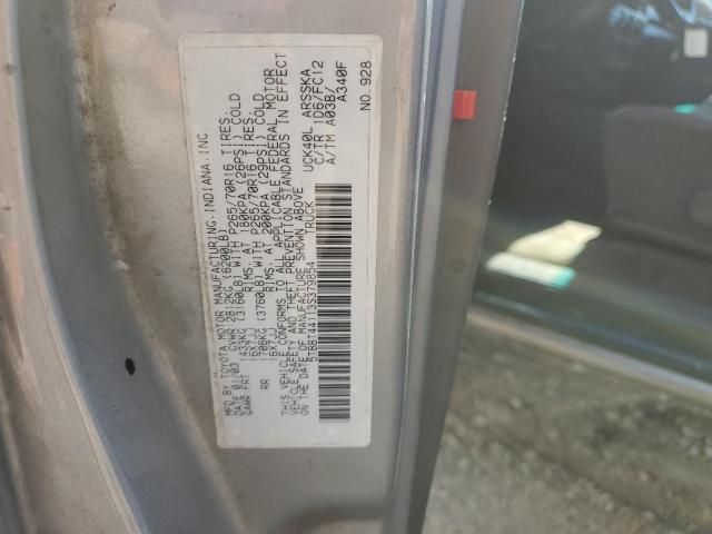 5TBBT44113S379854 - 2003 TOYOTA TUNDRA ACCESS CAB SR5 SILVER photo 12