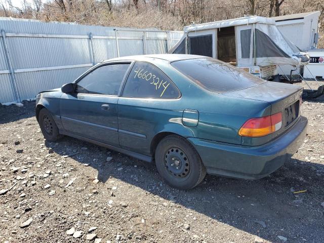 1HGEJ6228VL053105 - 1997 HONDA CIVIC DX GREEN photo 2