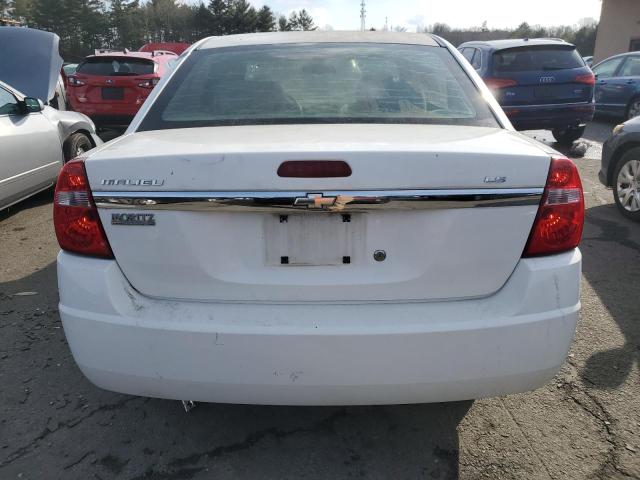 1G1ZS58F87F105375 - 2007 CHEVROLET MALIBU LS WHITE photo 6