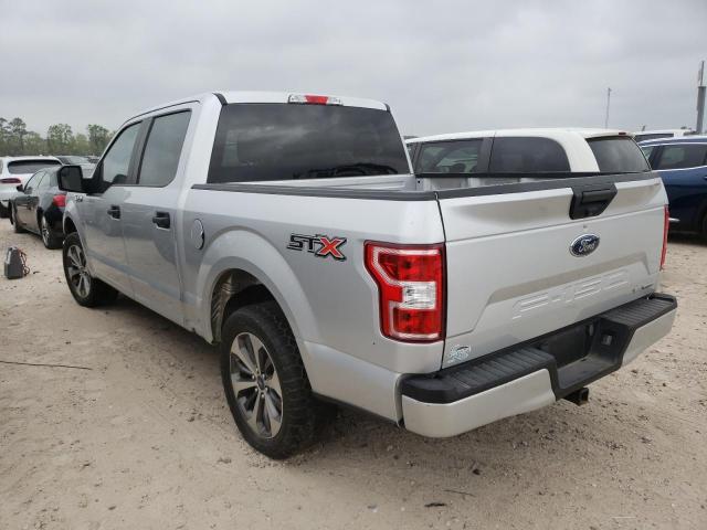 1FTEW1CP4KKC07677 - 2019 FORD F150 SUPERCREW SILVER photo 2