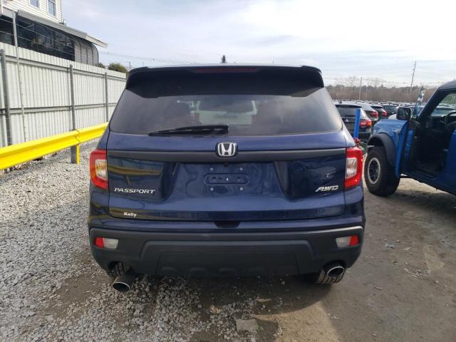 5FNYF8H57LB001510 - 2020 HONDA PASSPORT EXL BLUE photo 6