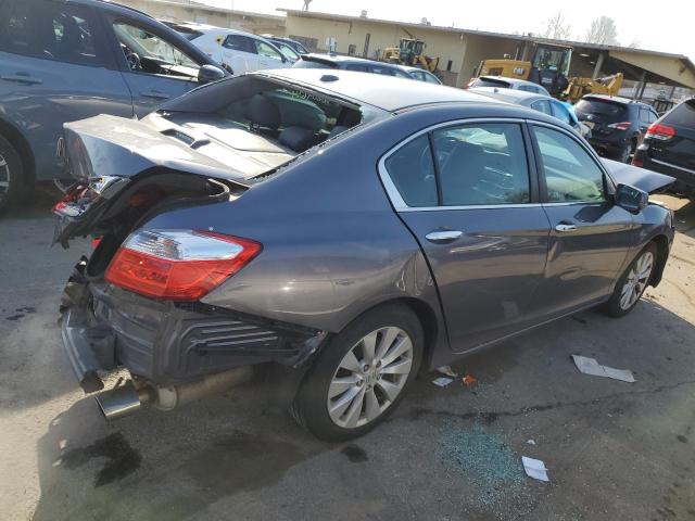 1HGCR2F82FA006821 - 2015 HONDA ACCORD EXL GRAY photo 3