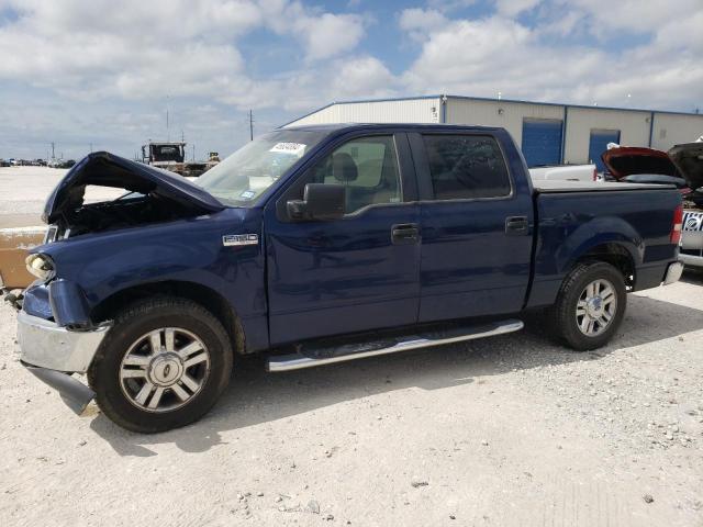 1FTRW12W28FC01680 - 2008 FORD F150 SUPERCREW BLUE photo 1