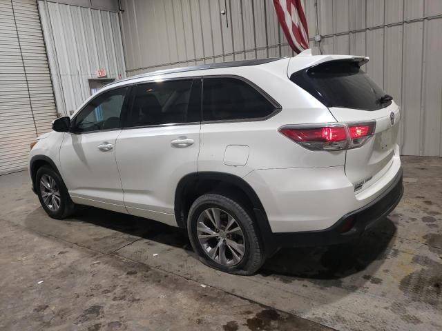 5TDKKRFH1FS079057 - 2015 TOYOTA HIGHLANDER XLE WHITE photo 2