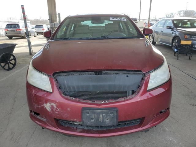 1G4GE5EV9AF105437 - 2010 BUICK LACROSSE CXS RED photo 5