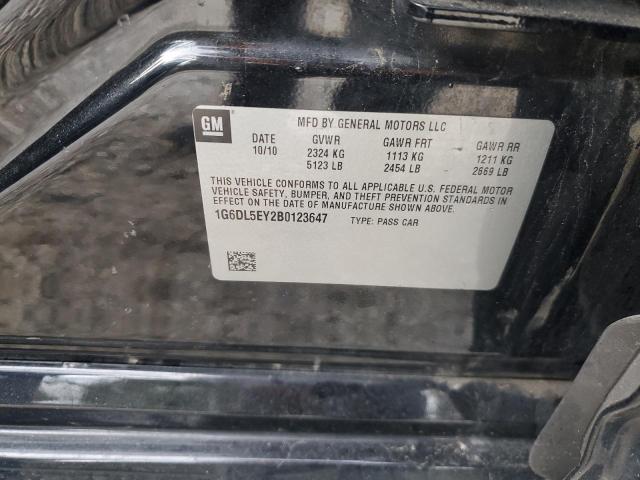 1G6DL5EY2B0123647 - 2011 CADILLAC CTS PERFORMANCE COLLECTION Қара фото 12