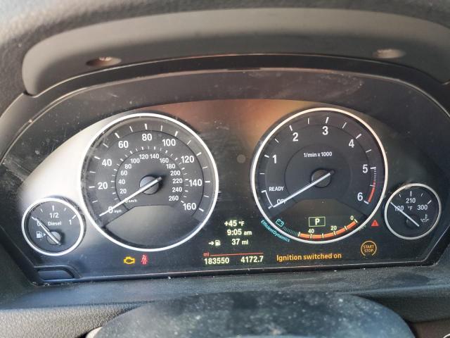 WBA3D5C57EKX98754 - 2014 BMW 328 D XDRIVE WHITE photo 9