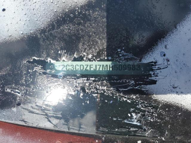 2C3CDZFJ7MH509983 - 2021 DODGE CHALLENGER R/T SCAT PACK ORANGE photo 12