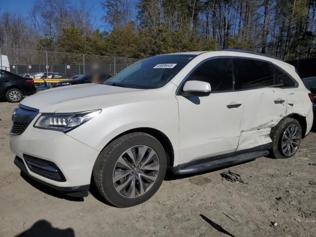 5FRYD4H45GB001452 - 2016 ACURA MDX TECHNOLOGY WHITE photo 1