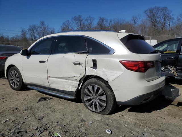 5FRYD4H45GB001452 - 2016 ACURA MDX TECHNOLOGY WHITE photo 2