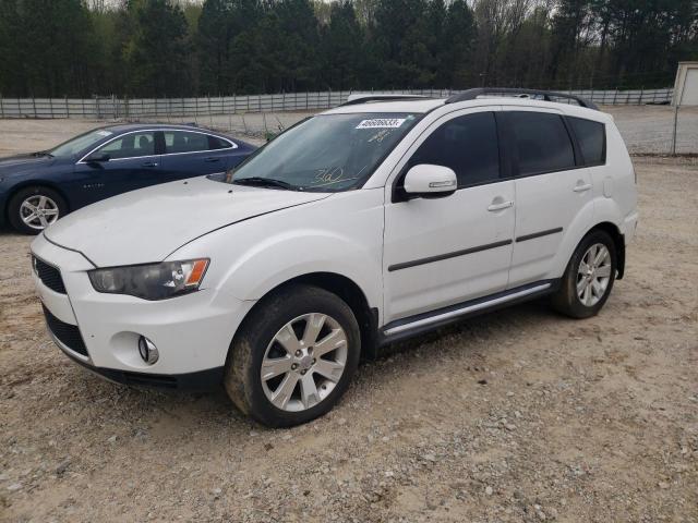 JA4JT3AW3AZ007483 - 2010 MITSUBISHI OUTLANDER SE WHITE photo 1