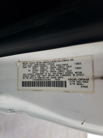 5TESM92N84Z321963 - 2004 TOYOTA TACOMA XTRACAB PRERUNNER თეთრი ფოტო 13
