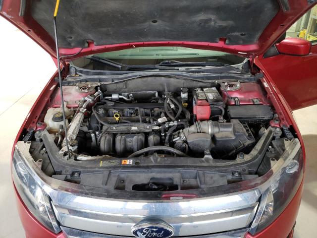 3FAHP0HAXCR360754 - 2012 FORD FUSION SE RED photo 11