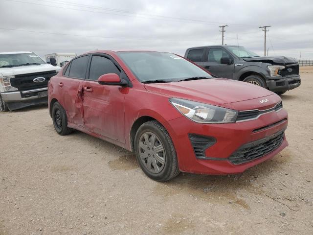 3KPA24AD8PE578338 - 2023 KIA RIO LX RED photo 4