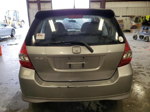 JHMGD38687S023701 - 2007 HONDA FIT S SILVER photo 6