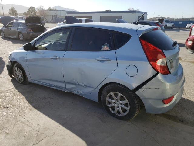 KMHCT5AEXCU016937 - 2012 HYUNDAI ACCENT GLS BLUE photo 2