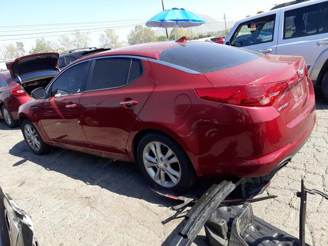 5XXGN4A75DG240815 - 2013 KIA OPTIMA EX RED photo 2